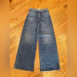 rag & bone Blue Wide Leg Jeans